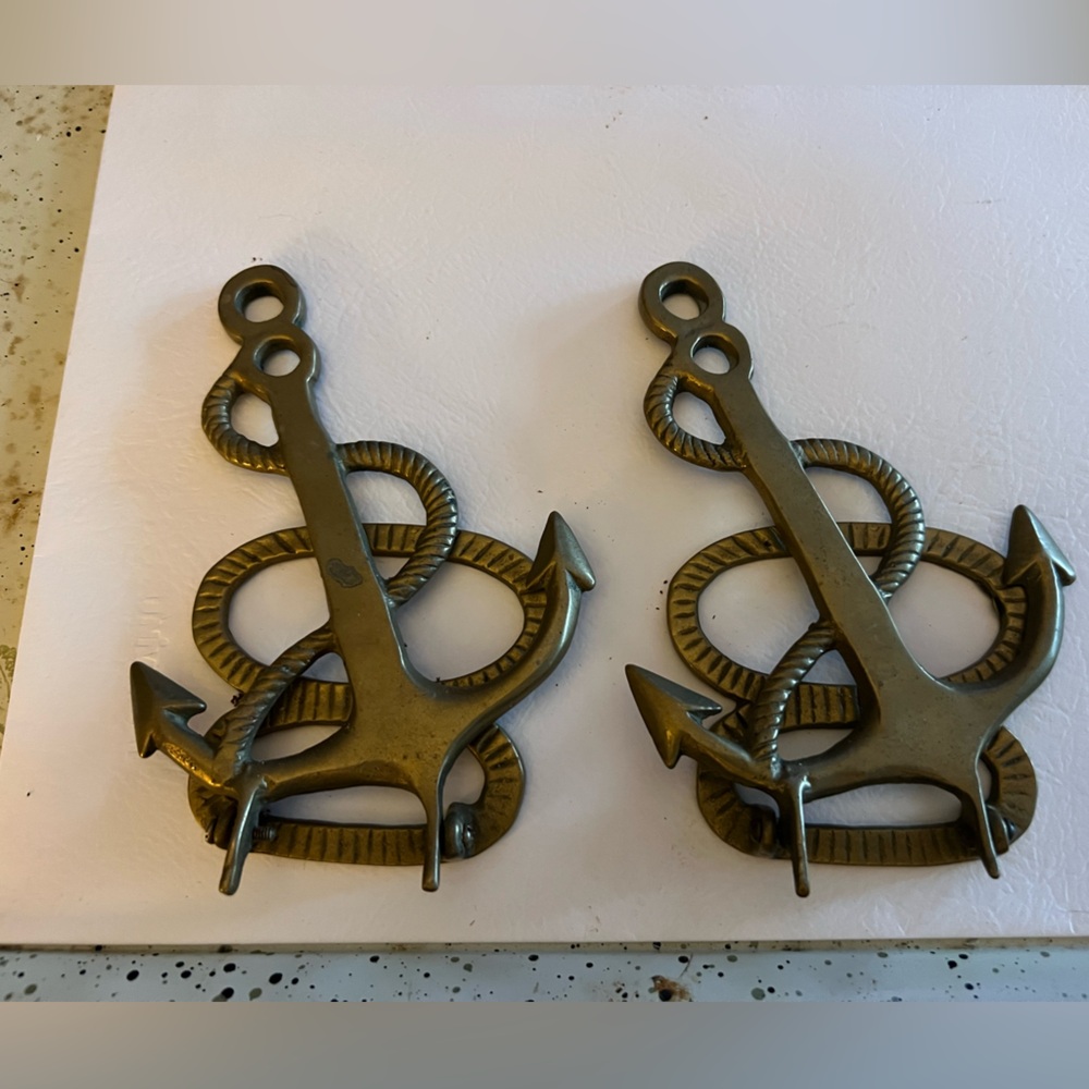 Nautical Anchor Bookends - Picture 2 of 2